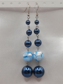 Pearly pearls - blauw