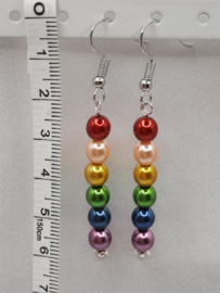 Pearly pearls - rainbow-S