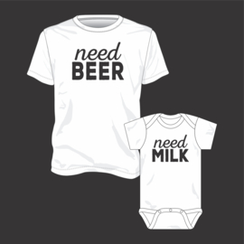 Papa & baby | Beer & milk