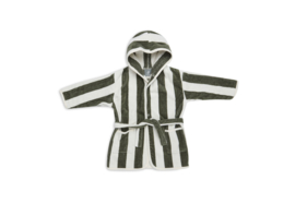 Jollein | Badjas stripe terry 1-2 jaar | Leaf green