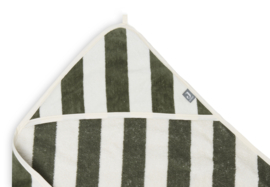 Jollein | Badcape stripe terry | Leaf green