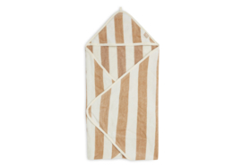 Jollein | Badcape stripe terry | Biscuit