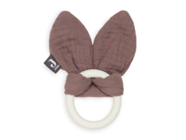 Jollein | Siliconen bijtring | Bunny ears | Chestnut