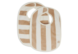 Jollein | Slab stripe terry | Biscuit (2-pack)