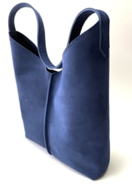 City Bag - suède - blauw