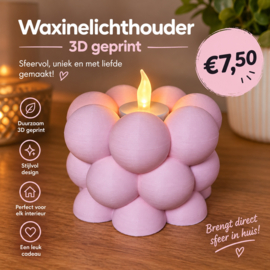 Bubbel waxinelichthouder