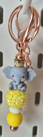 Olifant met kroontje/geel