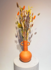 Vase with dried flowers (Gift-wrapped)