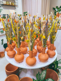 Vase with dried flowers (Gift-wrapped)