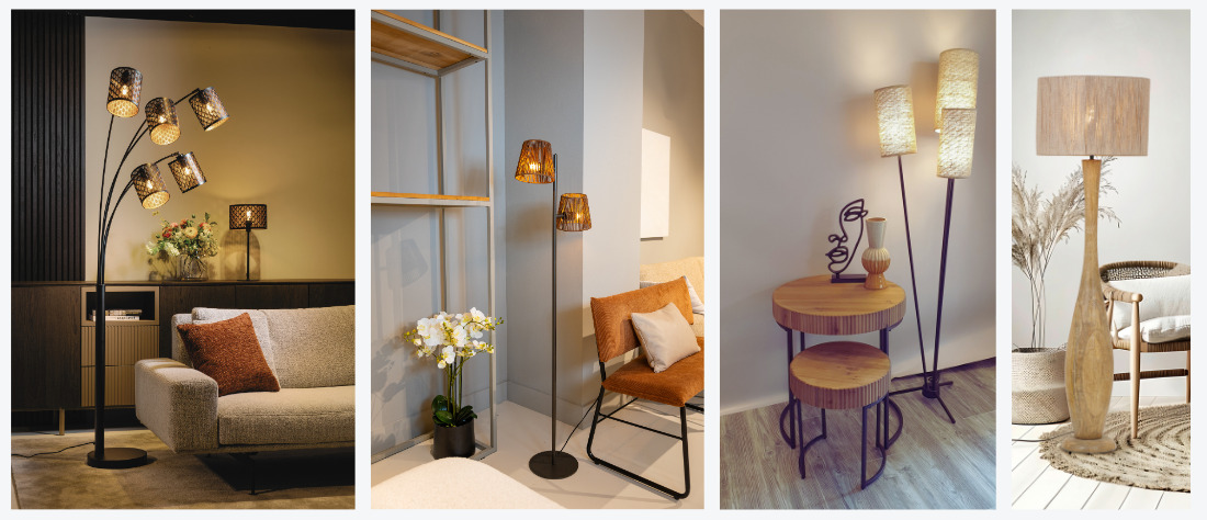 warm wonen vloerlampen