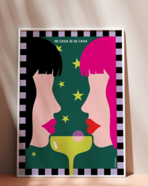 Groot poster mi cava es si cava 50x70cm