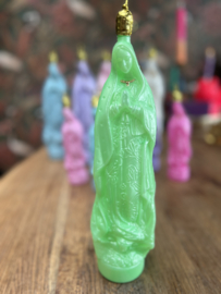 Maria fles plastic 32 cm groen
