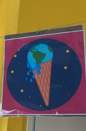 Artpint melting world