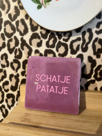 Tegeltje schatje patatje