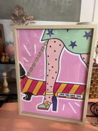 Poster  lovenyou long time 30 x 40 cm