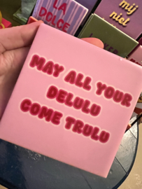 Wandtegeltje  delulu