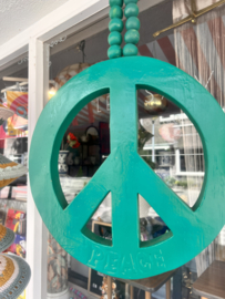 Peace teken hanger hout