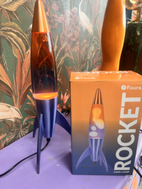 Rocket Lava Lamp paars oranje
