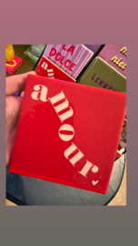 Wandtegeltje amour