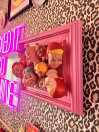 Poppenkast girls schilderij