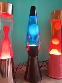 Raket lavalamp blauw