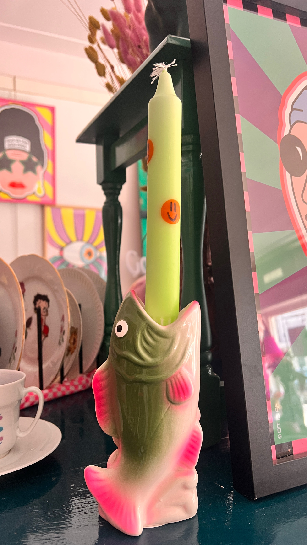 Fish candle holder Kitschkitchen