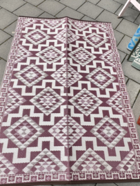 Tuinmat 120 x180 cm roze paars
