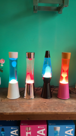 Raket lavalamp blauw