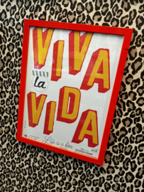 Viva la Vida in neon lijst