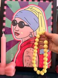 Chunky ketting geel