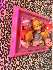 Poppenkast girls schilderij