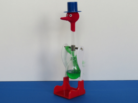 Set of 4 Lucky Drinking Birds green.