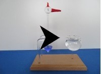 Famous drinking bird, thermodynamic rocking automaton (big size) - Item#  for this drinking bird toy: OISEAU-BUVEUR-2