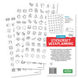 Stickerset - weekplanning