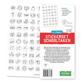 Stickerset - Schooltaken