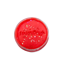 SensoryDough 150 gram - rood met glitters