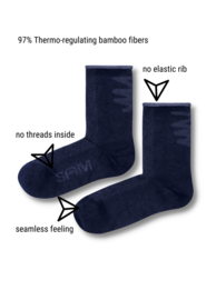 Sens sokken blauw scribble - 2pack