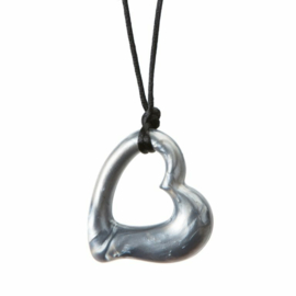 Chewigem kauwsieraad - Miller Heart - Zilver