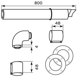 Muurdoorvoer 60/100 Bulex Opalia