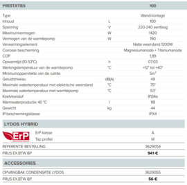 Ariston Lydos Hybrid Wifi 100