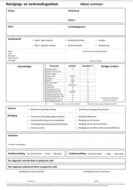 Reinigings- en verbrandingsattesten