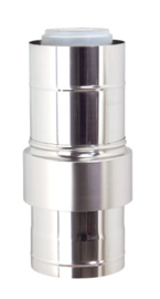 Luchttoevoerelement 80/125 PP/inox