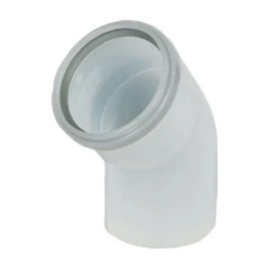 Rookgasafvoer PP 80 mm - Bocht 45°