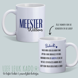 Mok | Meester - met klasnamen -