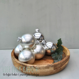 Kerstbal met naam | Silver