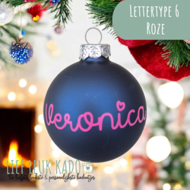Kerstbal met naam | Night Blue