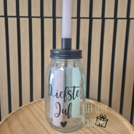Kaarsen pot | Liefste juf