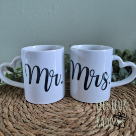 Mokken set | Mr & Mrs - Lettertype 1 -