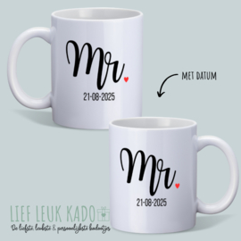 Mokken set | Mr & Mrs - Lettertype 1 -