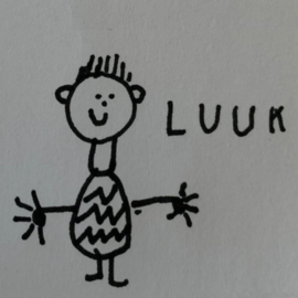 Gepersonaliseerde ronde keramische tegel met eigen kindertekeningen | Klassenkado | 20 cm